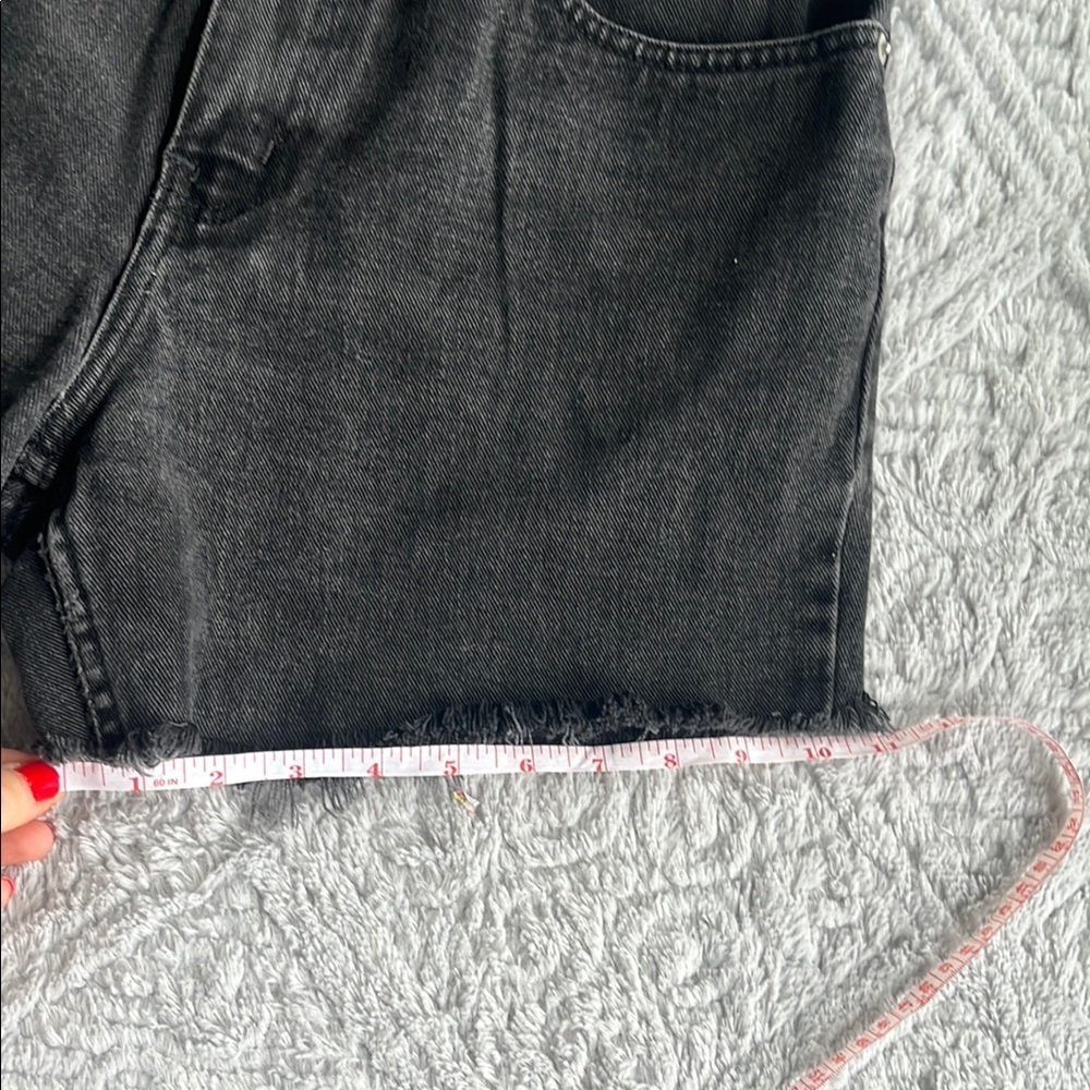 VTG 90S POLO JEANS COMPANY RALPH LAUREN black Denim relaxed mid-rise cut off 10 - Picture 9 of 10